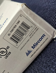 Mircom EL-7007RX-180 Thermo Plastic Exit Sign 180min Backup Red IP Class IP20