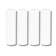 Cast Narrow Banding Stretch Wrap Cling 15″ x 1500 ft 8 Rolls Dark White Film