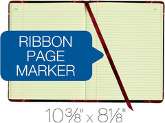 Record Ledger, 8.25 X 10.75 Inches, 5 Squares per Inch, 300 Tinted Pages, Black