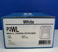 System Sensor P2WL Wall Horn Strobe Indoor 2-Wire White