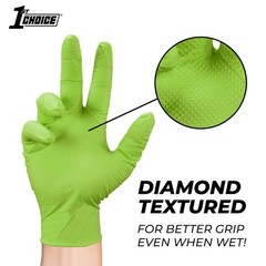 Ambidextrous 6 Mil Nitrile Gloves – Durable and Latex-Free for Mechanics (XL)