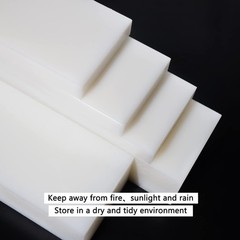 GYOFFULL HDPE Block White PE Polyethylene Rectangular Solid 2″x12″x3″,