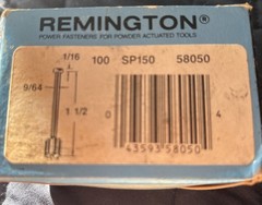 Remington, Power Fasteners. 1 1/2 Box Of 100. SP150. 58050