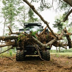 Titan Attachments 72in Economy Skid Steer Root Grapple Bucket Attachment