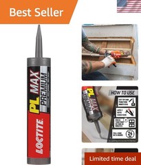PL Max Waterproof Construction Adhesive 9oz – Strong All-Weather Bond