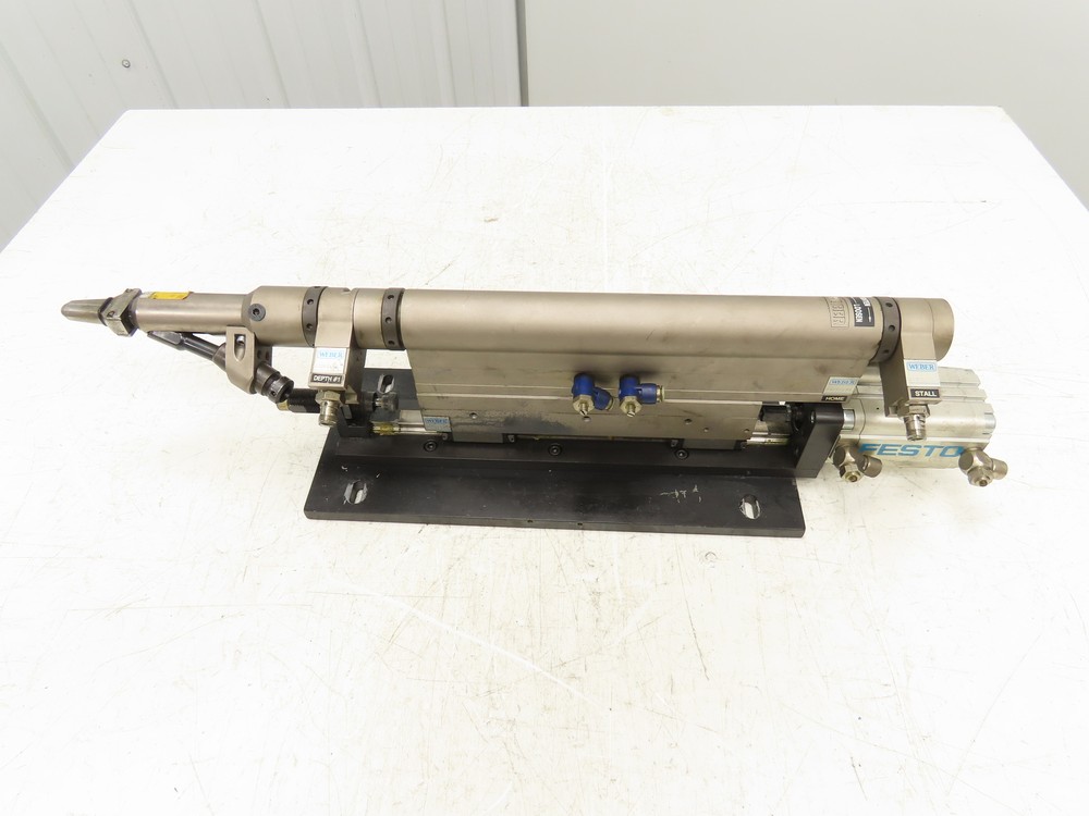 Weber Pneumatic Automatic Feed Screwdriving System 60mm Stroke Screwdriver
