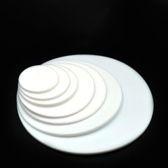 Dia 5mm-150mm PTFE Solid Disc Round Pads Gasket Thick 0.5/1/1.5/2/3/4/5/6/8mm