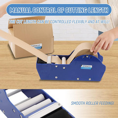 Water-Activated Tape Dispenser, Manual Kraft Gum Tape Dispenser, Width Adjustabl