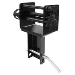 7.85*3.46*10.08in Black Carbon Steel 5400lbs Manual Trailer Stake Pocket Winch