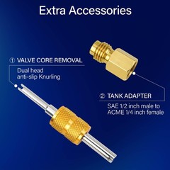 R1234yf Refrigerant Can Tap with Valve Core Removal for Auto AC Systems