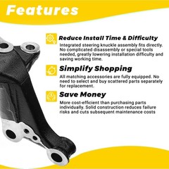 Front Right Steering Knuckle for 1997-2001 Toyota Camry 4350206040 Heavy Duty