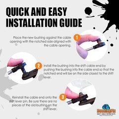Bp1kit Transmission Shift Cable Bushing Repair Kit For Multiple Vehicles