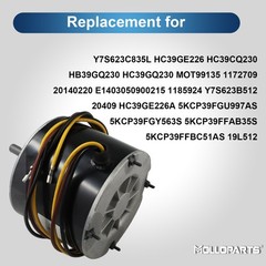 Fan Motor 1/4 HP 208-230 Volt Y7S623C835L for Zhongshan Broad-Ocean HC39GE226