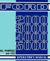 Farm Tractor Owner’s Operator Manual Ford 2000 3000 4000 5000 Tractor P180