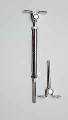 T316 Stainless Steel Tensioner Set for Cable Railing w/Deck Toggle – 3/16″ Cable