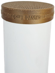 Copper PVC Pipe End Cap with Integral Screens for Socket Fit on End of Pipe