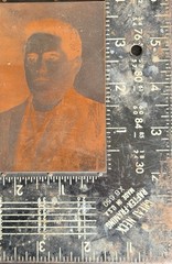 Vintage Portrait Printing Blocks Lot 3 Men Letterpress Printer Cuts Zinc