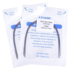 AZDENT Dental Orthodontic Rectangular Arch Wires Stainless Steel Natural Form