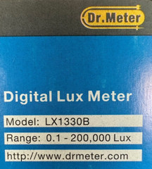 Dr. Meter LX1330B Digital Lux Meter Range: 0.1 – 200,000 Lux SKU: 161-61330-08