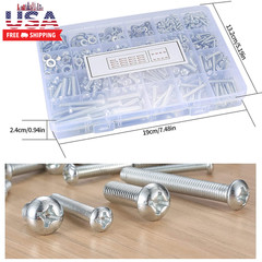 1080 Pcs Screws Bolts and Nuts Assortment Kit, Metric Machine Screws and Nuts an