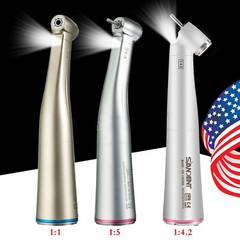 Dental 1:1 1:5 1:4.2 LED Fiber Optic Contra Angle Increasing Handpiece NSK Style