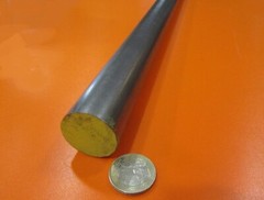4140 Alloy CF Steel Rod Round Bar, 1 3/8″ Dia. x 2 Ft Length