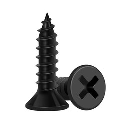 Precision 100 PCS 5/8″ Black Screws – Flat Head Phillips for Easy Installation