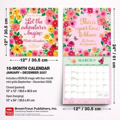 Bonnie Marcus OFFICIAL | 2027 12×24″ (Hanging) Monthly Square Wall Calendar
