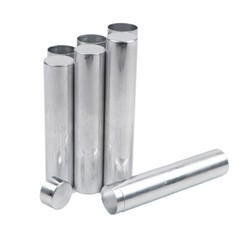 100pcs Dental Lab Aluminum Tube Empty Cartridges For Flexible Acrylic 22mm