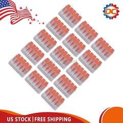 FOR Wago 221 Lever Nuts Compact Splicing Wire Connectors – 2/3/5 Terminal 90Pcs
