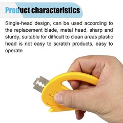 2PCS Wrapping Paper Cutter, Safety Vinyl Film Cutter, Wrap Cutter Tool with R…