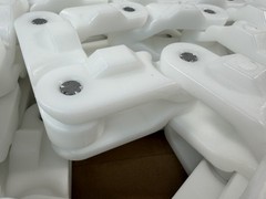 Unichains D 1400 Tab Natural White Plastic Flex Conveyor Chain 20ft Box NEW!