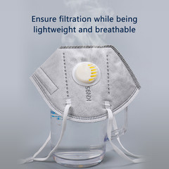 10-Pack KN95 Respirator Masks, White/Gray, Unisex Disposable Masks