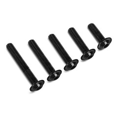 Etauwe 50-Piece M5-0.8 x 20mm Flange Button Head Screws – Black 304 Stainless…
