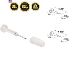PL 15685 Window Grid Retainer Pins, Plastic and Steel, Clear, 25 Pack