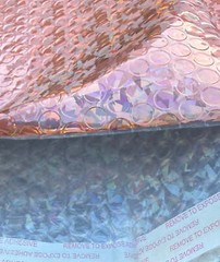 Metallic Glamour Mailers #0 6×10 Inches Rose Gold Bubble Envelope Pack of 25