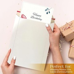 100-300Pack 4Size Rigid Photo Shipping Flats Cardboard Envelope Mailers 300GSM