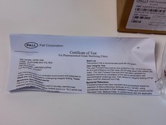 Pall AB05EKV2PH4 Supor EKV 0.2µm Sterilizing Grade Filter Cartridge New