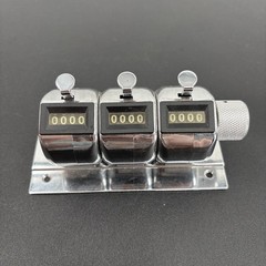 3-Unit Tally Counter Desk Mount Stand Multiple Unit Counter