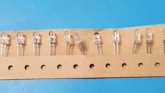 1000 PCS , LED 5mm, 5V, 25mA Clear , MARKTECH LC503PBL1-30P ,Ultra Bright Blue