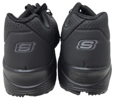 Skechers Men’s Work Relaxed Fit Uno SR Sutal Lace Up Shoes Black Size:10.5 102D