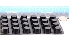 5/8″ Diameter x 3/8″ Tall Silicone Rubber Feet Peel & Stick for Equipment Pads