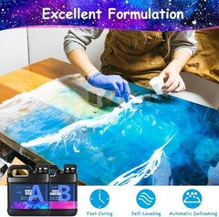 Complete 82oz Epoxy Resin Kit: 15 Mica Colors & Perfect Casting for Artisans