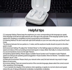 Timekettle WT2 Edge W3 Ai Translator Earbuds White 8 Offline Language 40 Offline
