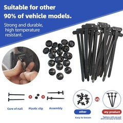 50Pcs Universal Nylon Cable Tie Buckle Heavy Duty Self Locking Zip Ties