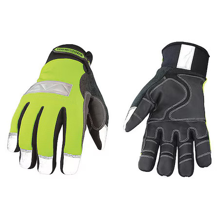 Youngstown Glove Co 08-3710-10 Xl Mechanics Gloves, Synthetic Leather Base