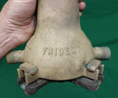 Vintage Neptune Trident 5/8″ Brass Water Meter – Reads In Gallons – New York