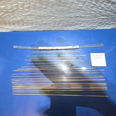 Harris Stay-Silv 15% Flat Brazing Rods .050” X 1/8”. 15 Full Sticks, 8 Partial.