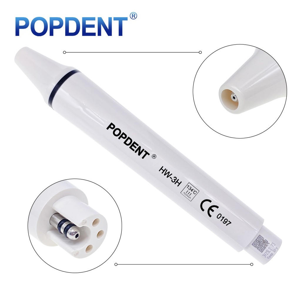 POPDENT Dental Ultrasonic Scaler Handpiece/Tips/Wrench /fit for EMS/SATELEC /VRN