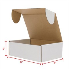 50 Pack 6x4x2” Corrugated Mailers Paper Boxes Cardboard Small Shipping Boxes US